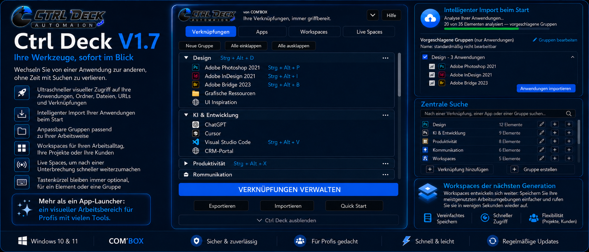 Ctrl Deck V1.7 Überblick — nächste Weiterentwicklung in Vorbereitung
