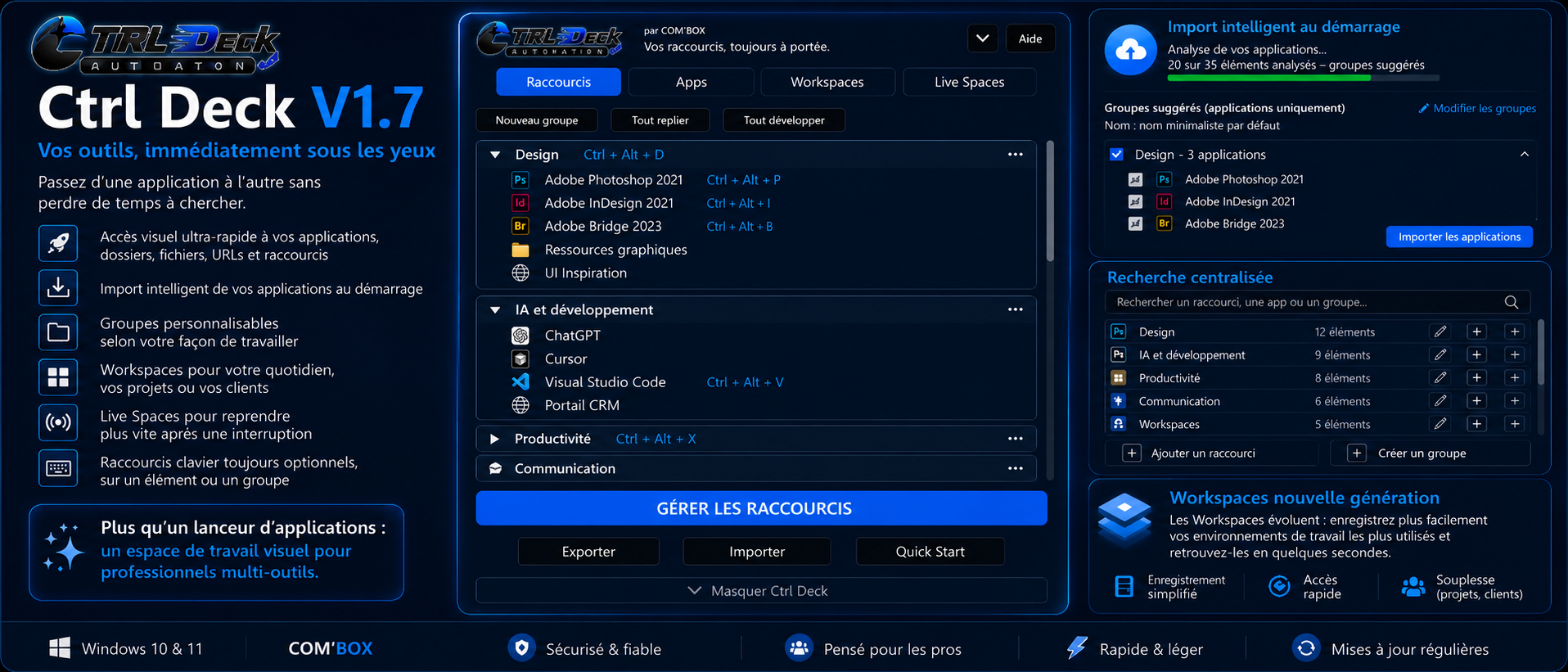 Aperçu Ctrl Deck V1.7 — prochaine évolution en préparation