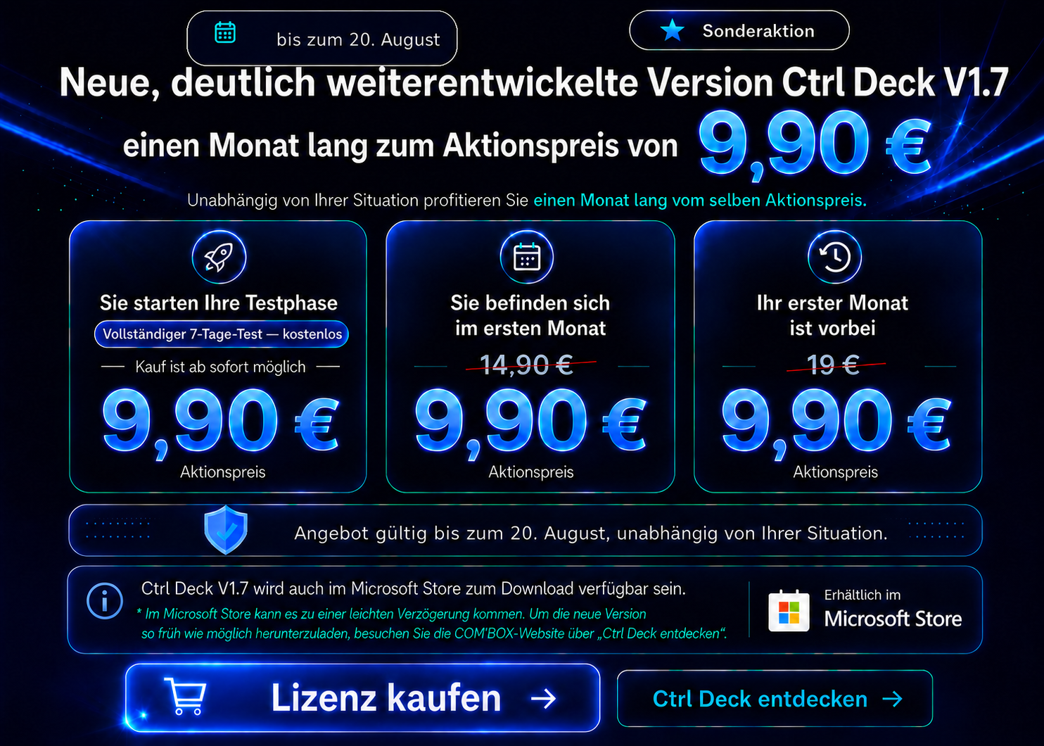 Ctrl Deck V1.7 Aktionsangebot für 9,90 €
