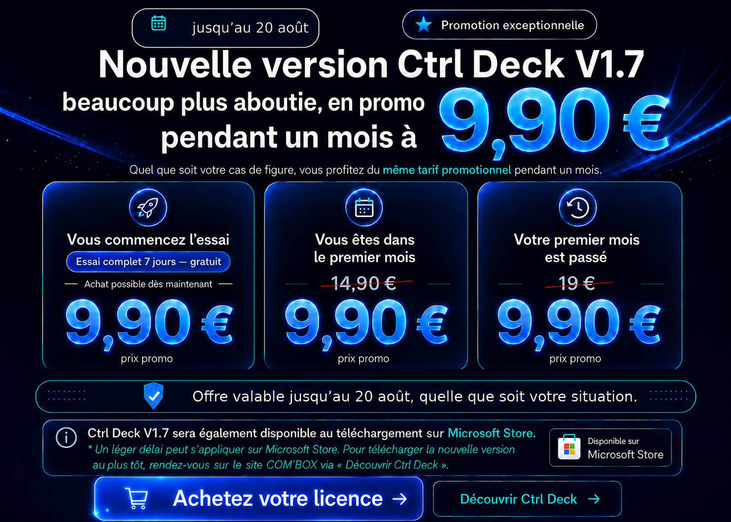 Offre promotionnelle Ctrl Deck V1.7 à 9,90 €